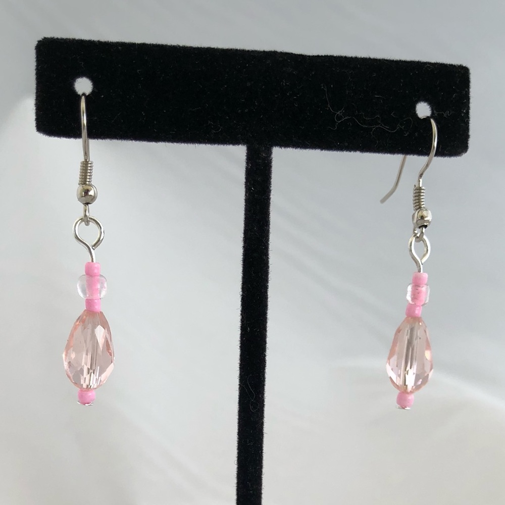 Handmade glass bead earrings